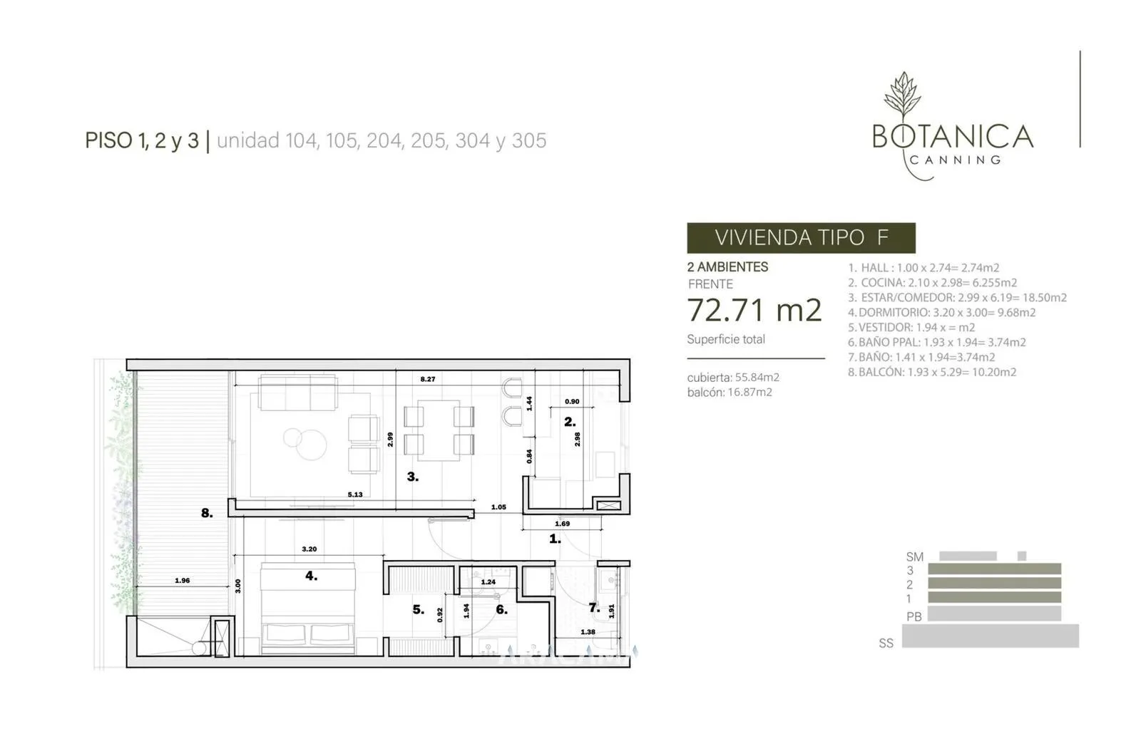 Departamento en Venta de Pozo en Canning